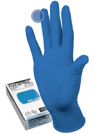 Перчатки нитриловые Мануал (Manual) - смотровые, неопудренные, текстурир. р-р M, синие, (50п.)